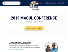 Tablet Screenshot of maculconference.org